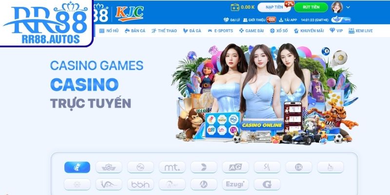 Khám phá sảnh Casino RR88 nổi tiếng