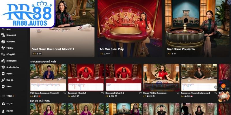 Top game Casino hot nhất tại nhà cái RR88