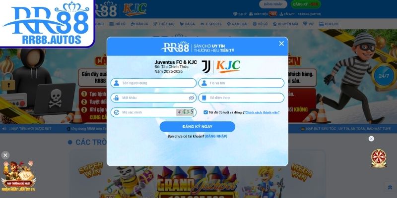 Hướng dẫn đăng ký RR88